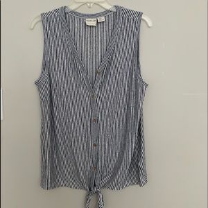 Sleeveless summer blouse